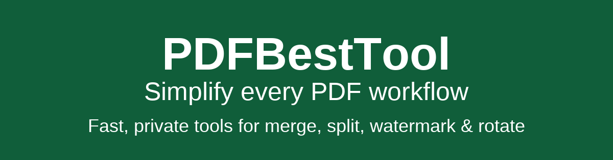 Get Started with PDFBestTool - Your All-in-One PDF Solution